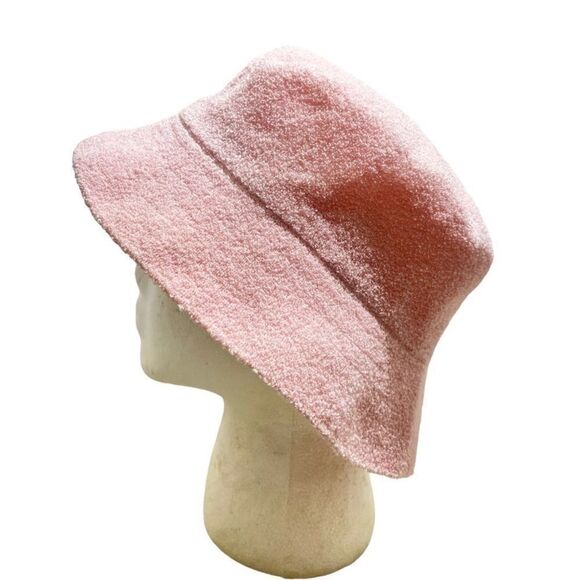 Kangol Pink Terry Cloth Bucket Hat Bermuda Lahinch - Picture 1 of 12